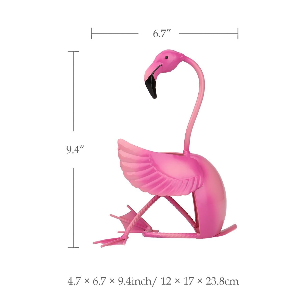 Flamingo Wine Holder Wine Shelf Metal Sculpture