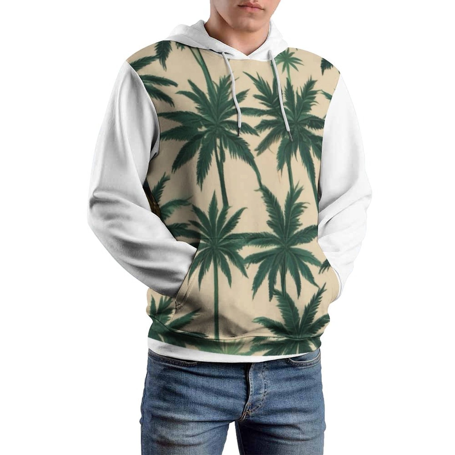 230gsm Men's Cool Hoodie with Double-layer Cap (All-Over Printing)