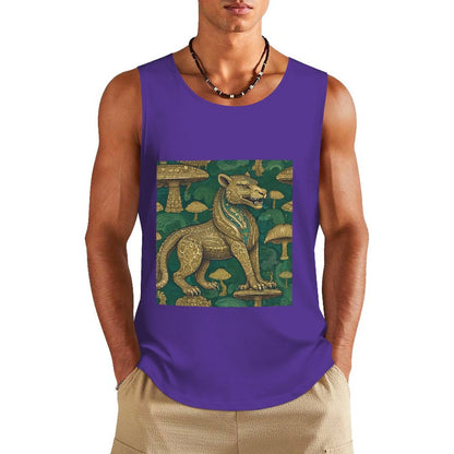 DTF 160gsm Men's Cotton Tank Top BX (Dual-sided Printing)