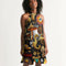 Eye and Face Abstrak Women's All-Over Print Halter Dress