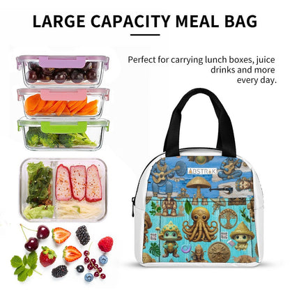 Insulated Lunch Bag with Pocket (All-Over Printing)