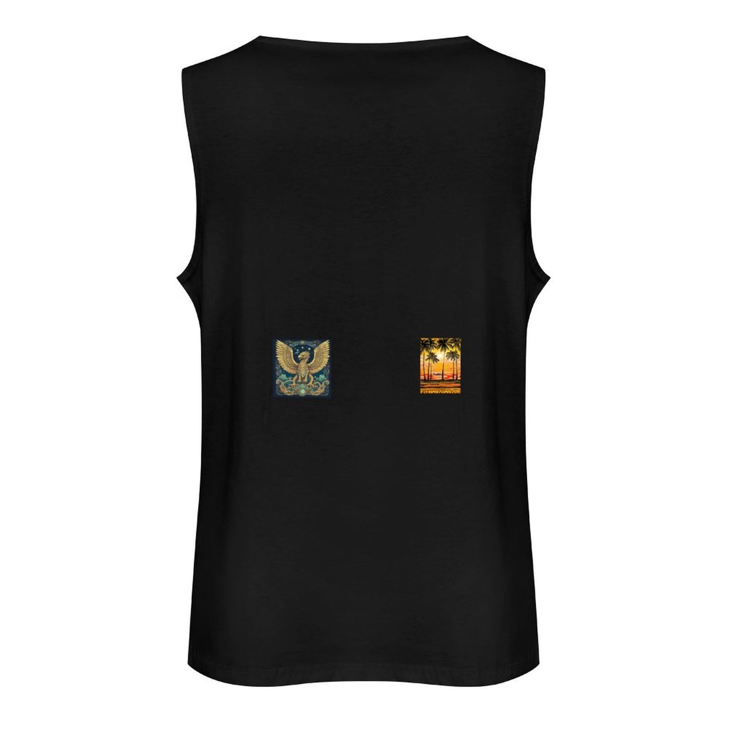 DTF 160gsm Men's Cotton Tank Top BX (Dual-sided Printing)