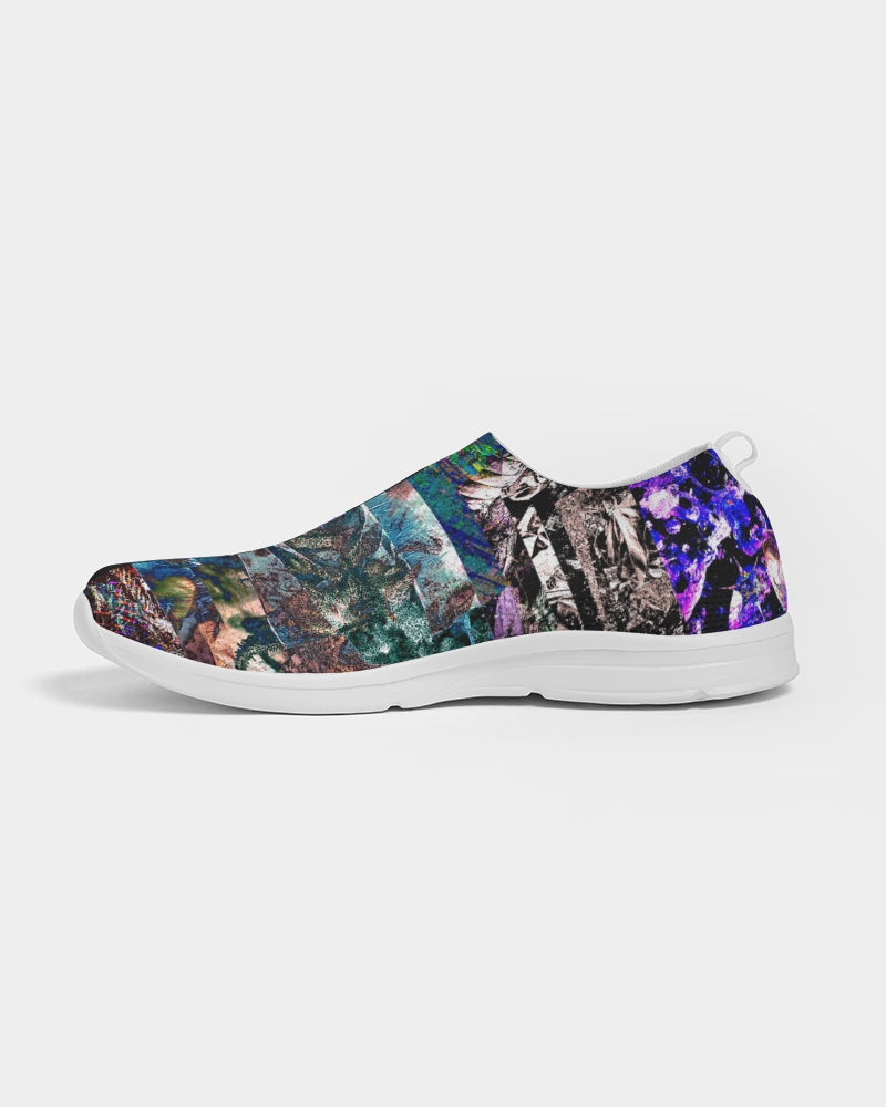 Saddle Serenade Abstract Design Women's Slip-On Flyknit Shoe