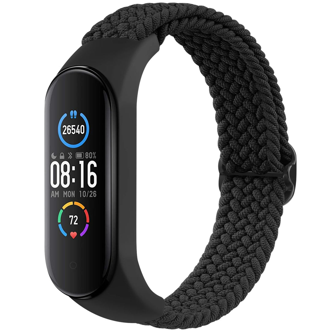 Braided Watchband For Xiaomi Mi Band 7 6 5 4 3 Strap Elastic Adjustable Wristband For Amazfit Band 5 Band Replacement Bracelet