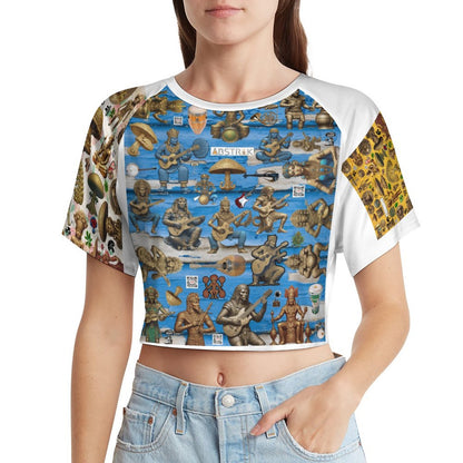 Short Sleeve Navel Shirt Baby Tee NT29 (All-Over Printing)