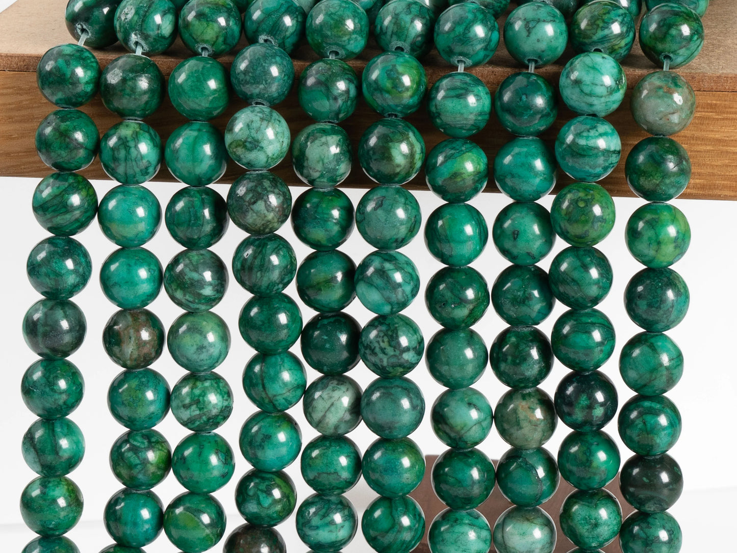 Genuine Natural Green Blue Chrysocolla Beads Grade AAA Gemstone Round Loose Beads 6/8/10mm for Jewelry Making