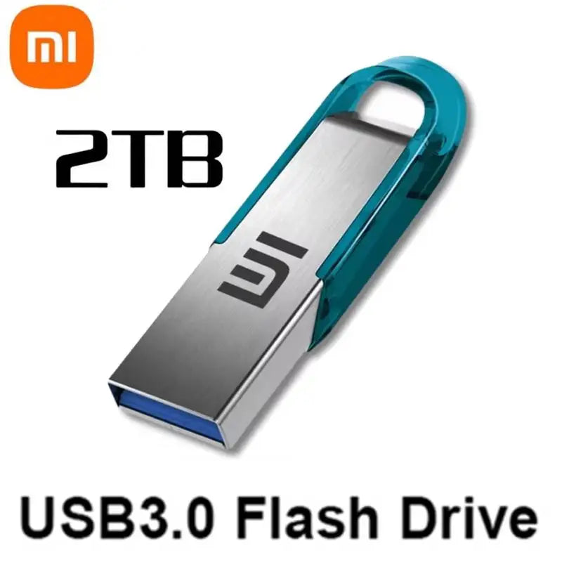 Xiaomi Mijia Usb 3.0 Flash Drive Portable Metal 2tb Large Capacity High-speed Transfer Storage Memory Waterproof U Disk New