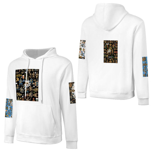 DTF 250gsm Cotton Men's Hoodie with Pocket (Dual-sided+Sleeve Printing)