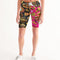 Eye and Face Abstrak Women's All-Over Print Mid-Rise Bike Shorts