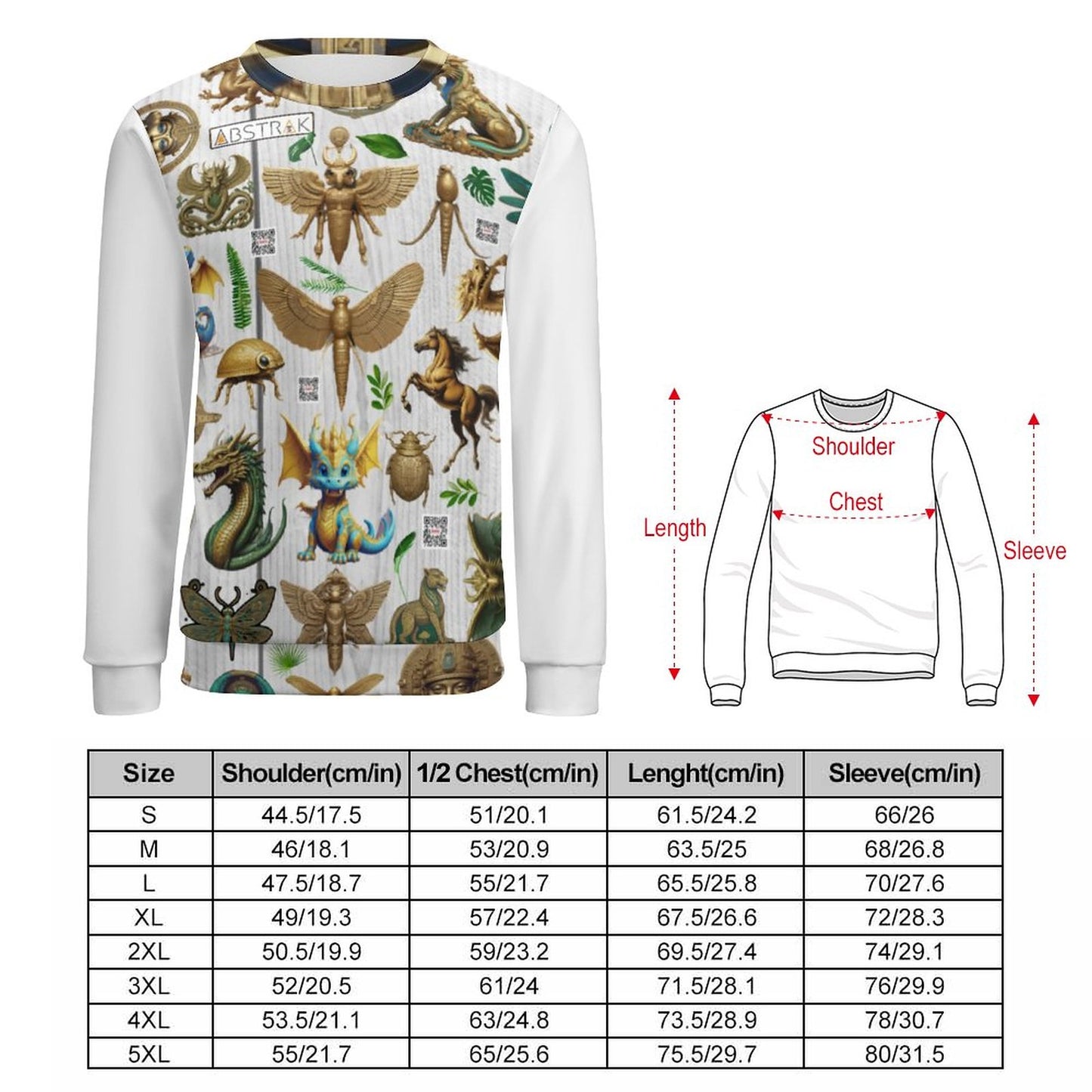 250gsm Round Neck Men's Sweatshirt 4T35 (All-Over Printing)