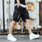 2024 Summer Men's Japanese Cargo Shorts Street Hip Hop Trend Sports Casual Outdoor Loose Drawstring Multi-pocket Straight Pants