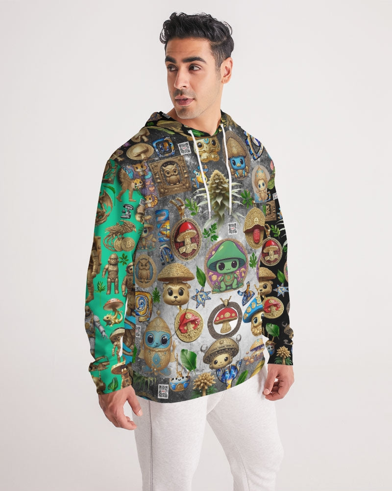 Mushroom Abstak Collection Men's All-Over Print Hoodie