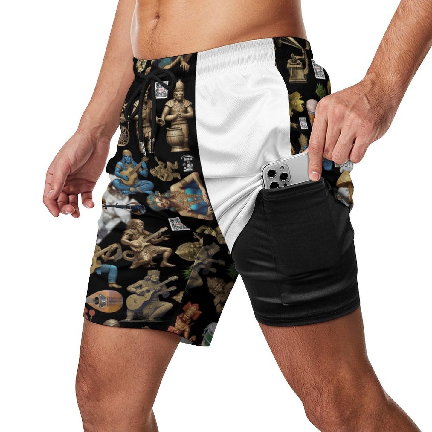 Men's Beach Shorts with 4 Pockets