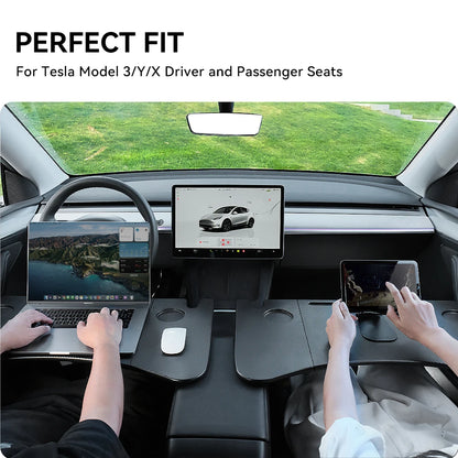 YZ Table Desk For Tesla Model 3 2024 Car Steering Wheel Laptop Tray Food Desk Portable Office Table for Tesla Model3 2022 ModelY