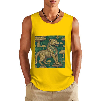 DTF 160gsm Men's Cotton Tank Top BX (Dual-sided Printing)