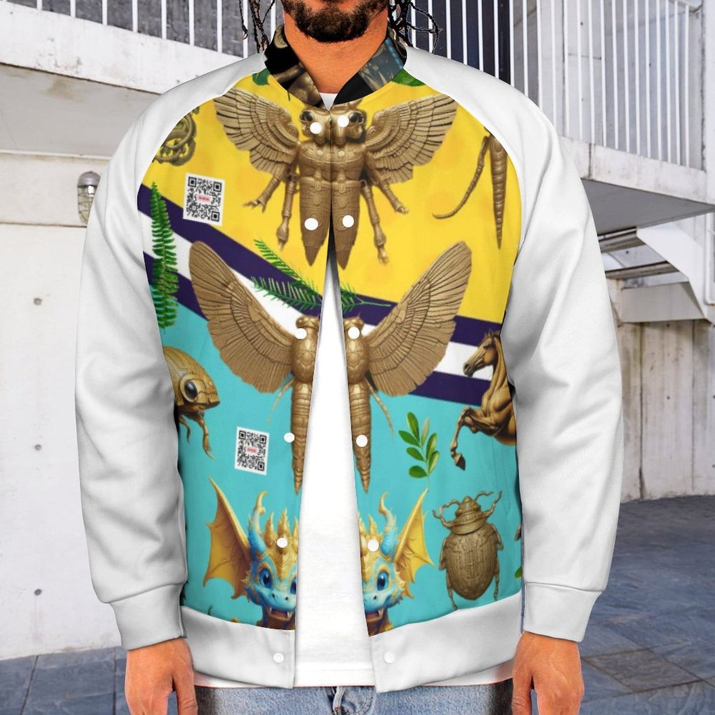 Men's Baseball Jacket (All-Over Printing)