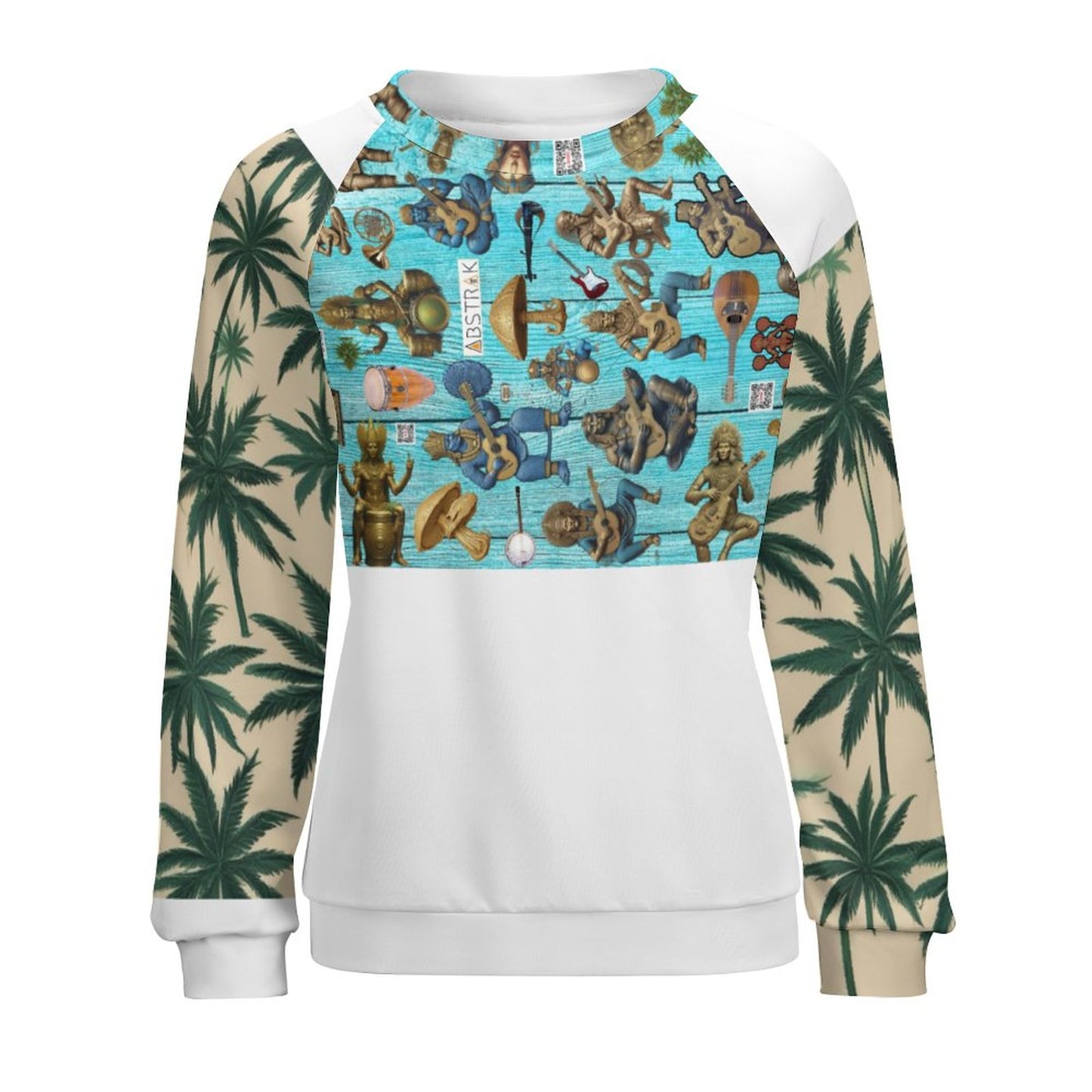 280gsm Custom Sweatshirt Designs Raglan Style RHDEC2 (All-Over Printing)