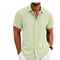 Men's Linen Short Sleeved T-shirt Loose Fitting