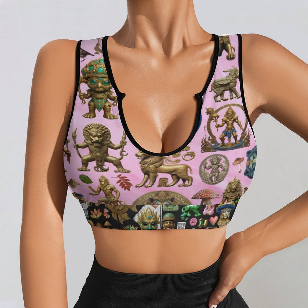 Custom Printed Yoga Tank Tops YJ053 (All-Over Printing)