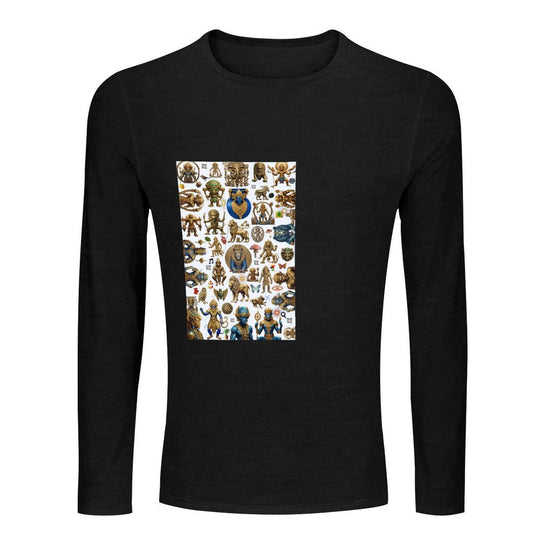 DTG 180gsm Men's Crewneck Long Sleeve T-shirt (Front Printing)