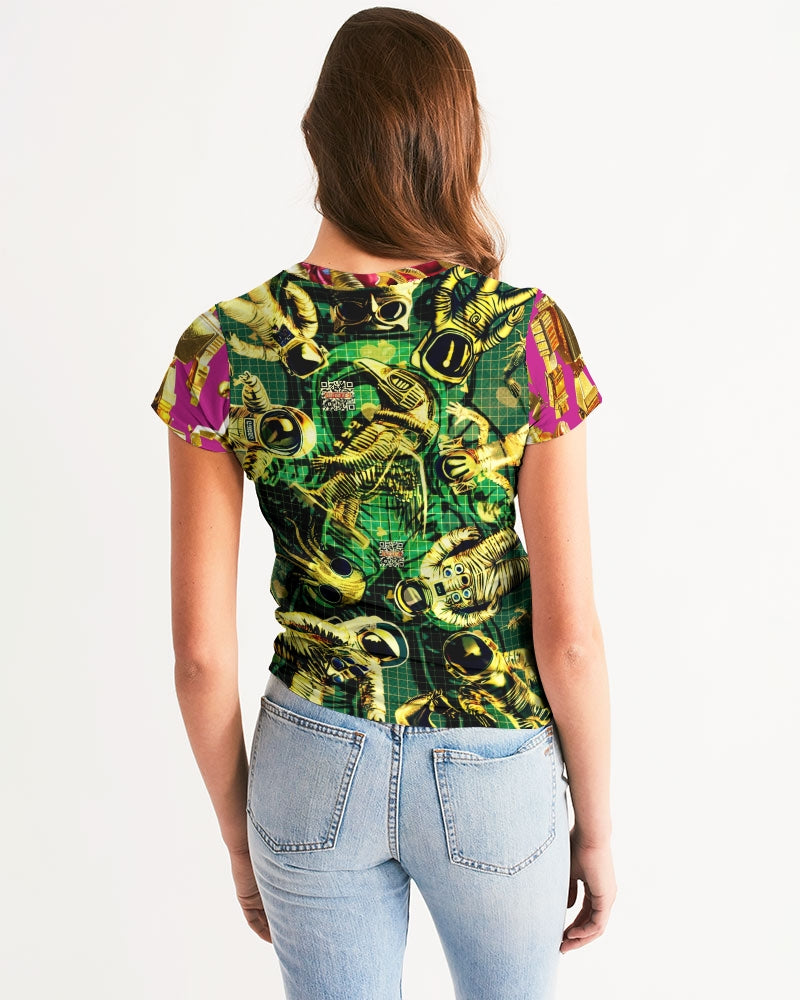 Robotic Abstrak Women's All-Over Print Tee