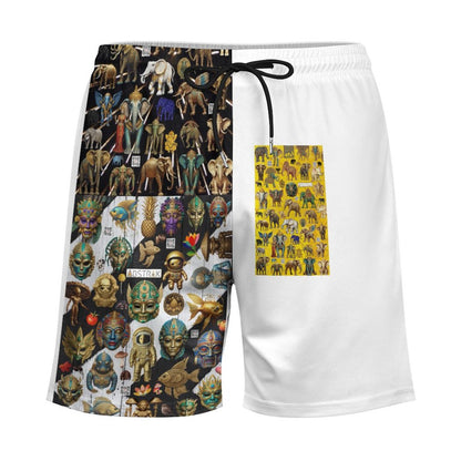 Men's Hawaiian shorts with 4 Pockets