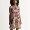 Alien Trendy Abstrak Collection Women's All-Over Print Halter Dress