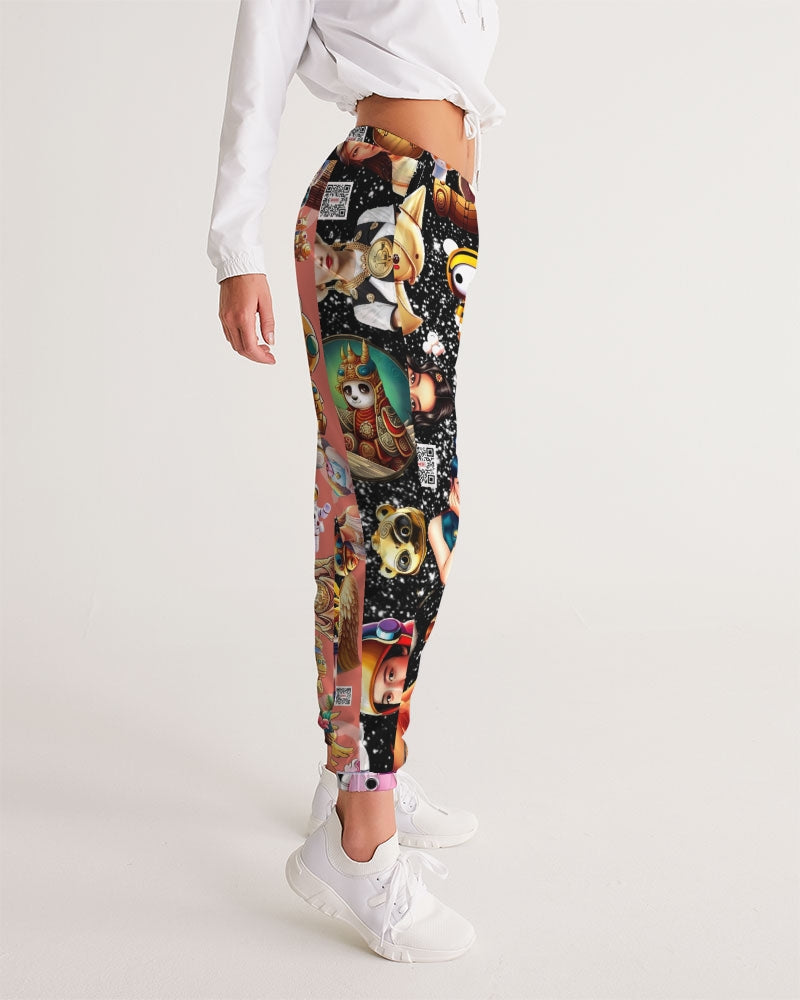 Womens Abstrak Women's All-Over Print Track Pants