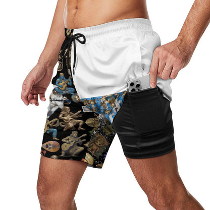 Men's Hawaiian shorts with 4 Pockets