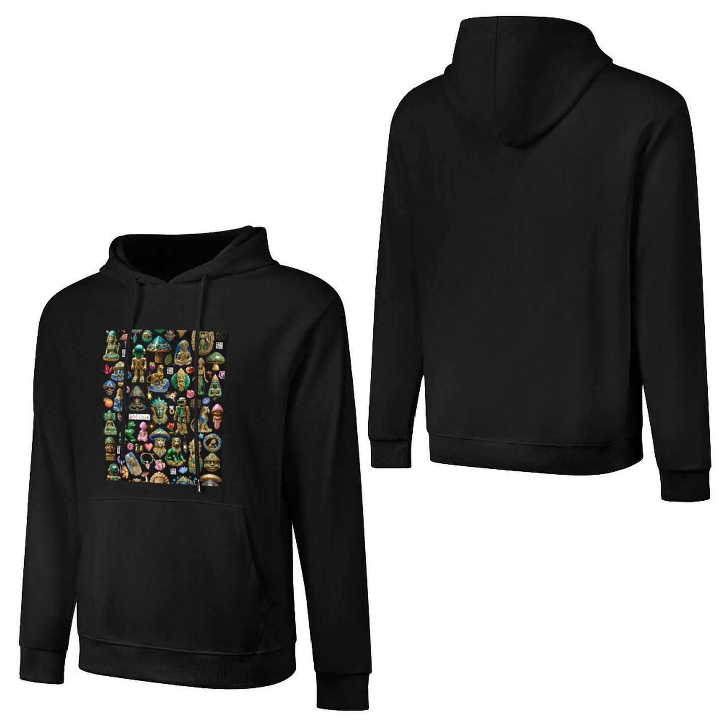 DTF 250gsm Cotton Men's Hoodie with Pocket (Front Printing)