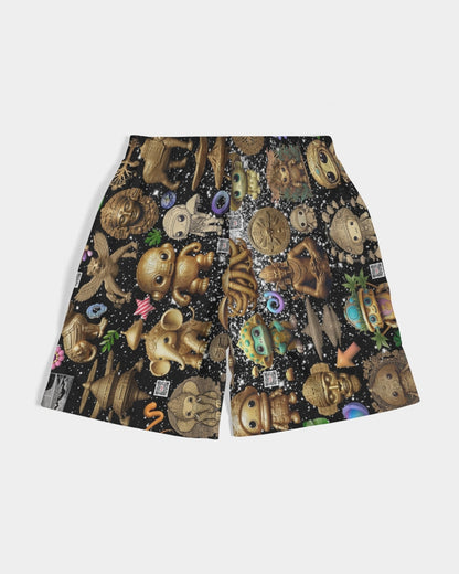 Elephant Collection Men's All-Over Print Jogger Shorts