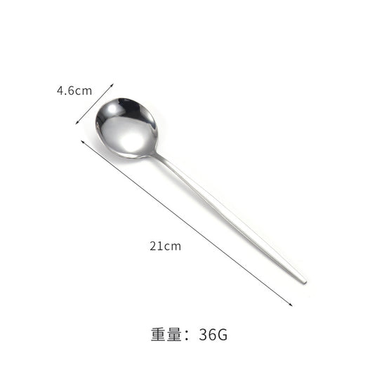 Stainless Steel Coffee Spoon Round Head Spoon