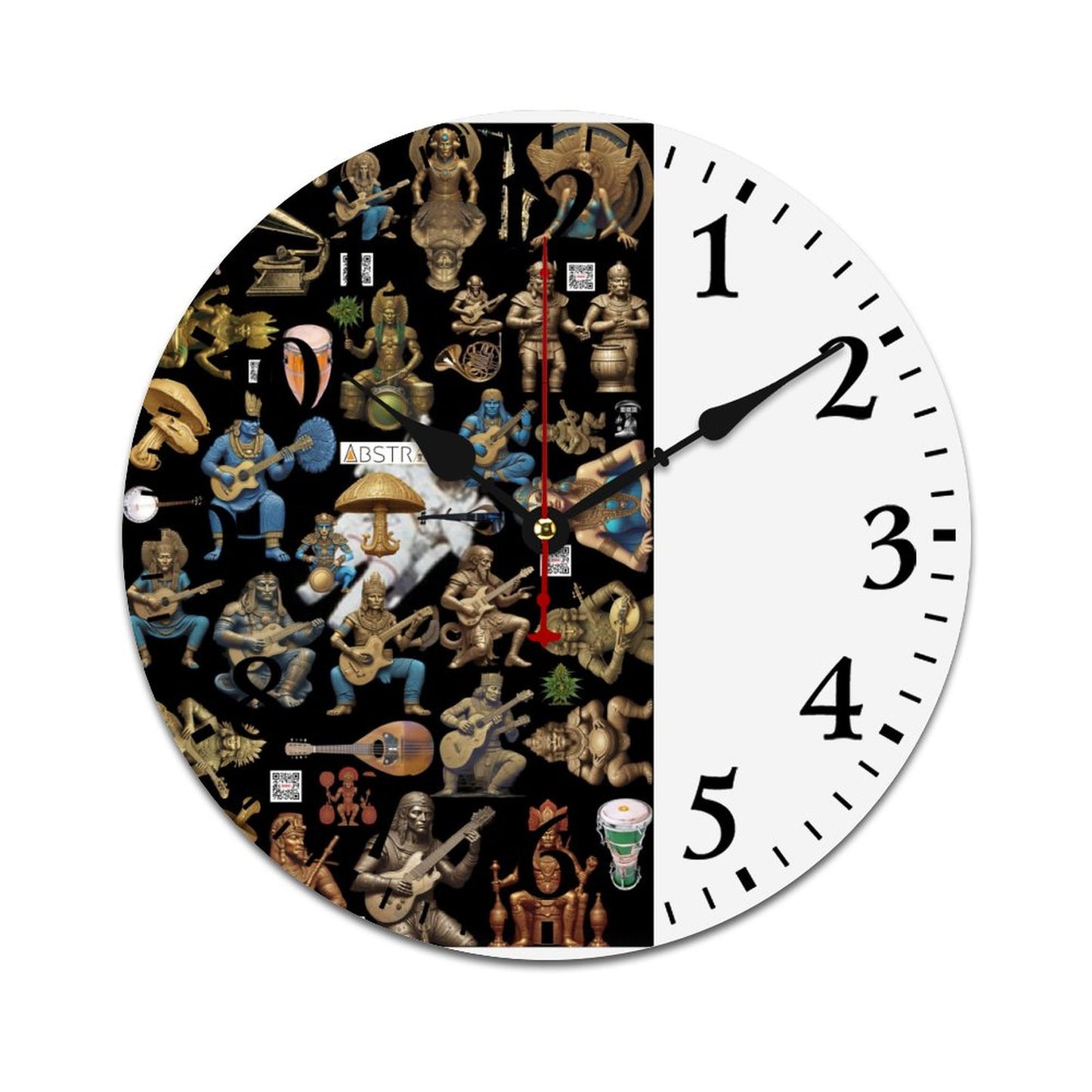 Wooden Wall Clock-9.84"x9.84"/ 25x25cm