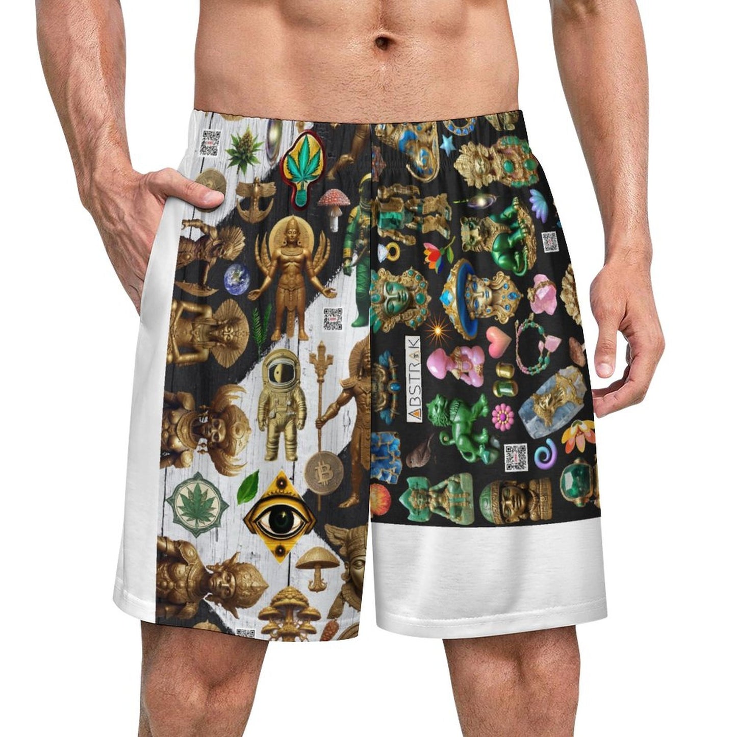 170gsm Pajama Shorts for Men LM012 (All-Over Printing)