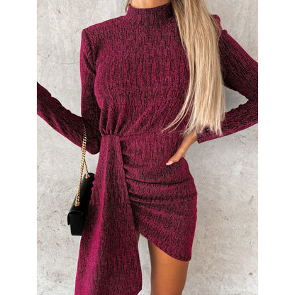 Bronzing Fashion Long Sleeve Dress