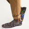 Saddle Serenade Abstract Design Men's Slip-On Flyknit Shoe