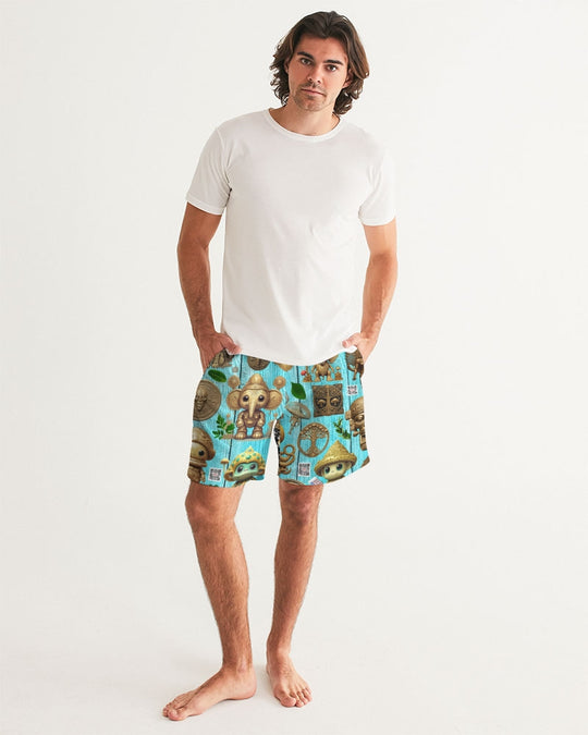 Elephant Collection Men's All-Over Print Swim Trunk