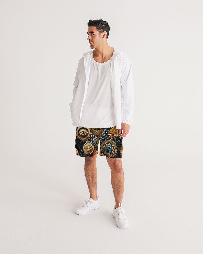 Evil Eye Abtrak Men's All-Over Print Jogger Shorts