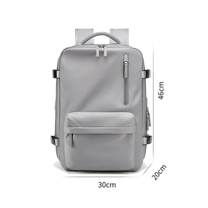 Waterproof 18 Inch Laptop Backpacks School Bags with usb Dily Life Vintage Unisex Leather Student Backpack for Men