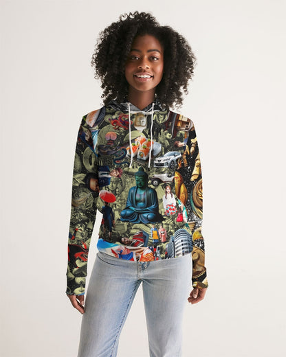 Trendy Abstrak Pattern Women's All-Over Print Hoodie