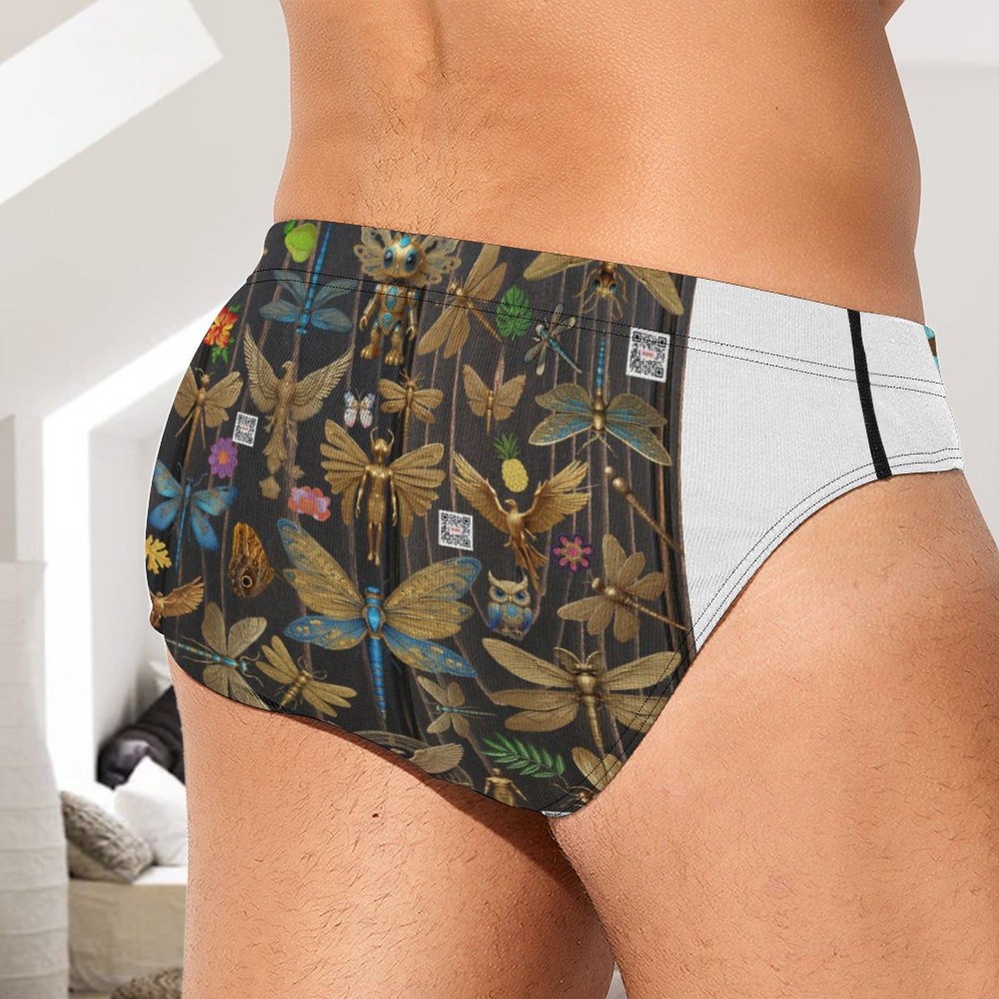 180gsm Milk Silk Men's Briefs K44 (All-Over Printing)