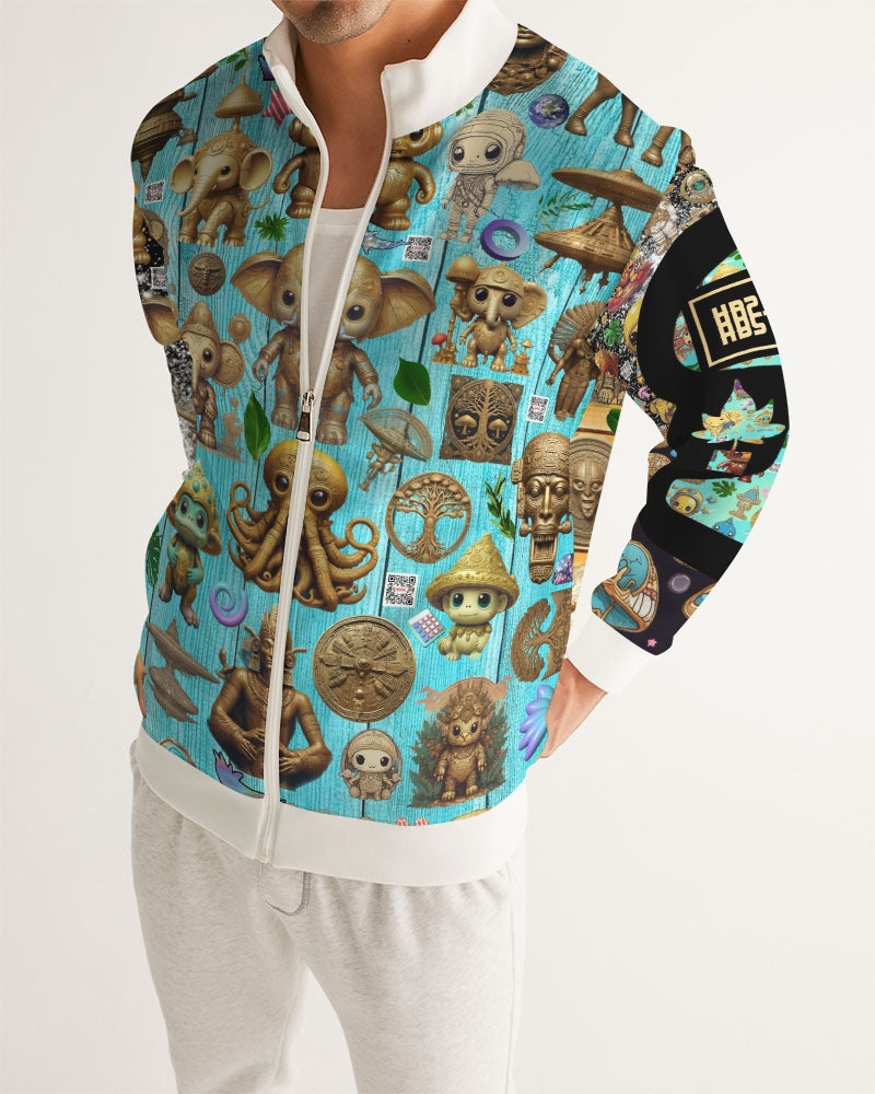 Elephant Collection Men's All-Over Print Track Jacket