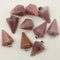 24pcs Natural Stone Reiki Pendulum Divination Pendant Amethyst Quartz Crystal Agate Suitable for DIY Necklace Jewelry Pendant