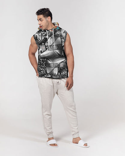 Matrix Vison Men's All-Over Print Heavyweight Sleeveless Hoodie