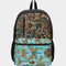 Abstrak dragonfly Duo-Zip Front Canvas Backpack