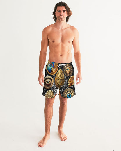 Evil Eye Abtrak Men's All-Over Print Swim Trunk