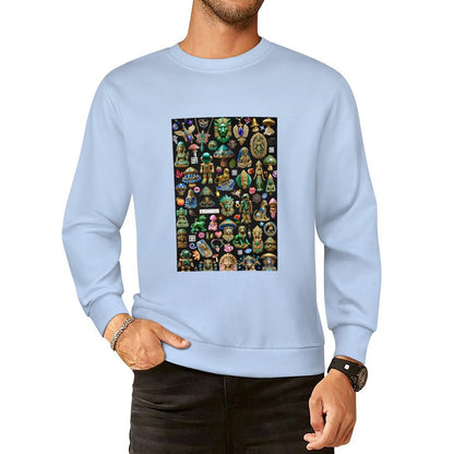 DTF 250gsm Cotton Men's Sweatshirt (Dual-sided Printing)