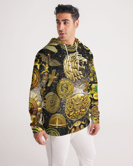 Ancient Abstrak Men's All-Over Print Hoodie