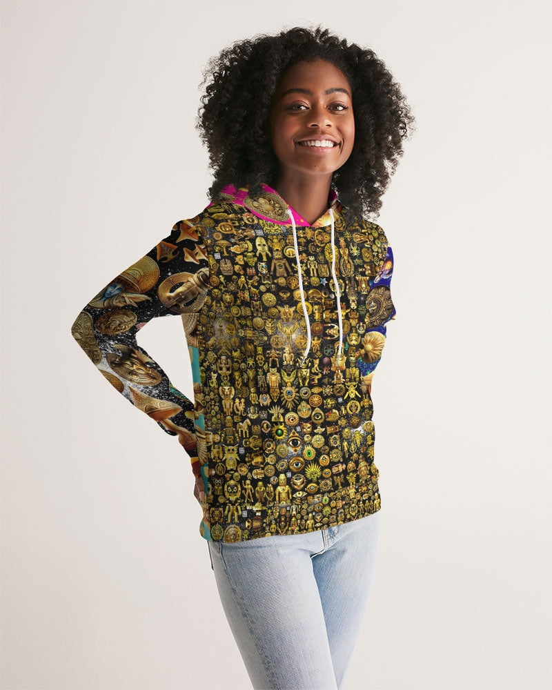 Nature Abstrak Women's All-Over Print Hoodie