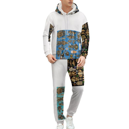 250gsm Imitation Cotton Hoodie & Joggers Set 4T03 (All-Over Printing)